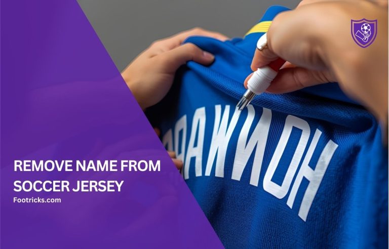 How to Remove Name from Soccer Jersey